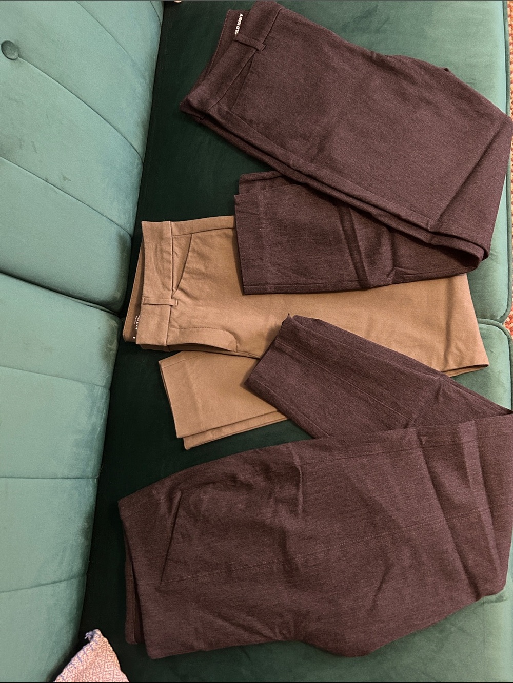 Old Navy Brown and Tan Skinny Pants Duo